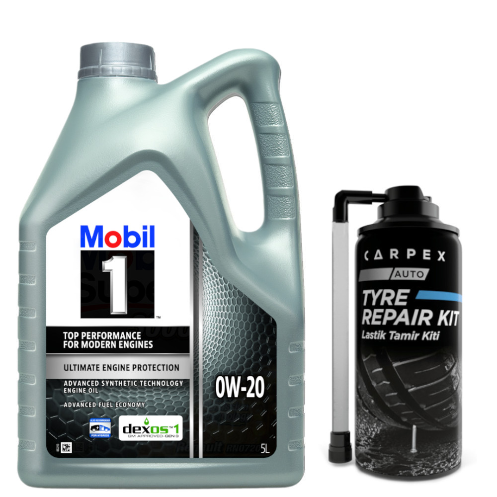 Mobil 1 0W20 Motor Yağı 5 L ÜT:2024
