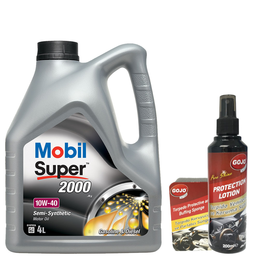 Mobil Super 2000 X1 10W40 Motor Yağı 4 L ÜT:2024