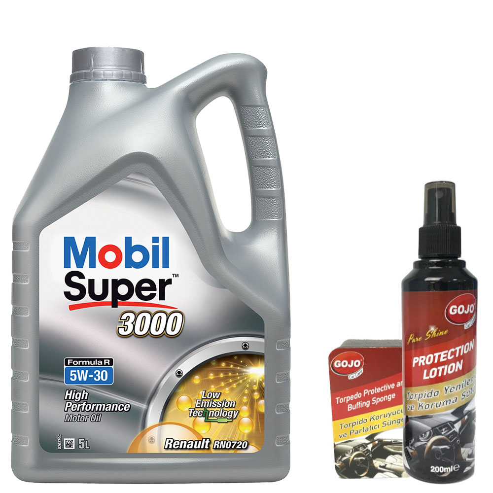 Mobil Super 3000 Formula R 5W30 Renault Araç Motor Yağı 5 L ÜT:2024